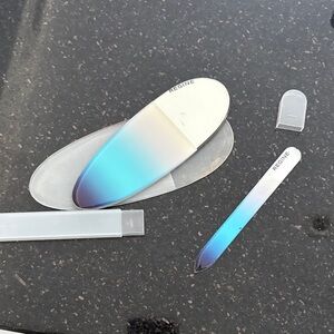 Regine Glass Nail File Set with Case